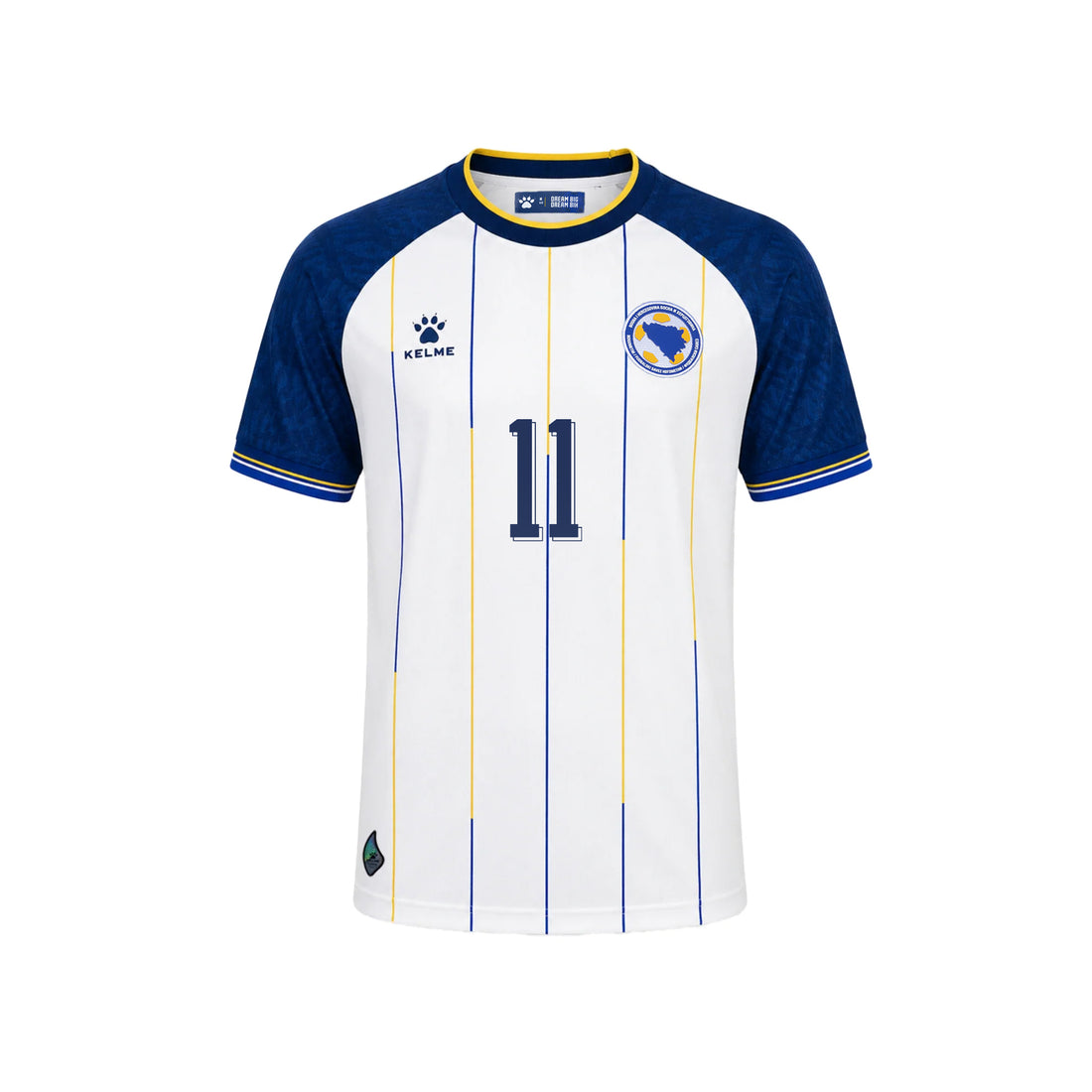 KELME BOSNIA & HERZEGOVINA 26/27 JERSEY/AWAY - PLAYER VERSION, #11 Dzeko
